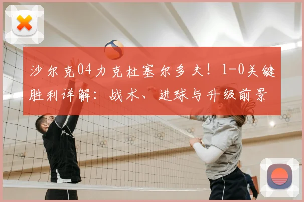 沙尔克04力克杜塞尔多夫!1-0关键胜利详解:战术、进球与升级前景全解析